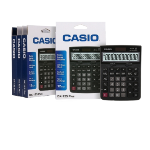 آلة حاسبة مكتبية مالية 12 خانة رقمية - كاسيو Casio (طراز DX-12S)